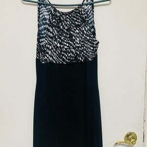 Elegant Black and White Women's Dress
